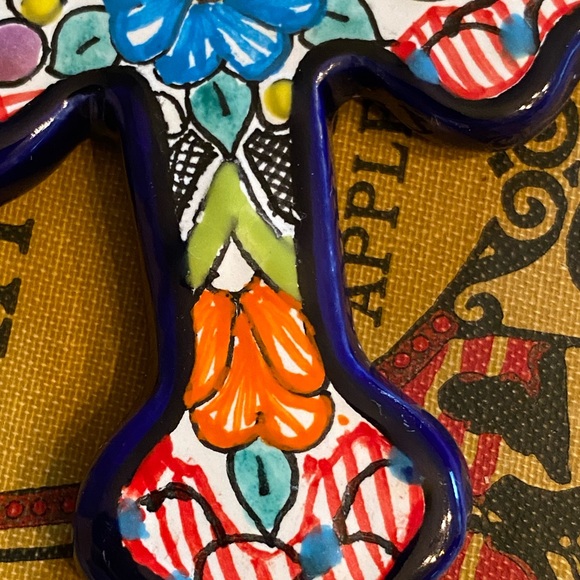 Cross Vintage Hand Painted Mexico EUC - Picture 10 of 10